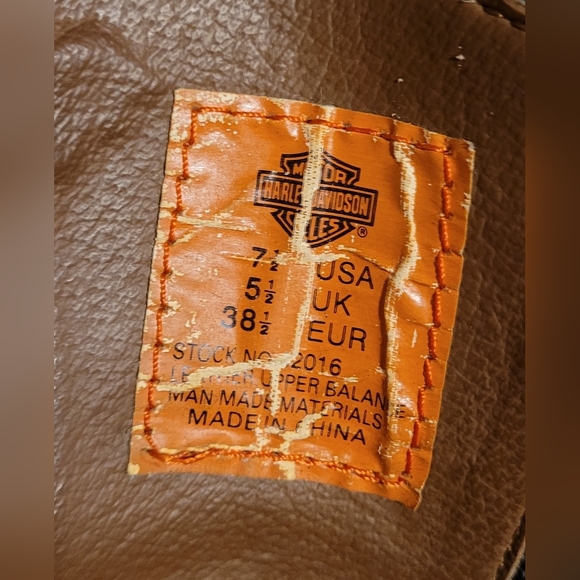 VINTAGE Harley-Davidson Women's "Starter Switch" Moto Boots - Lug Sole 7.5 - Picture 12 of 12